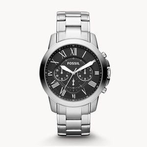 Fossil Chronograph Stainless Steel Watch 44mm